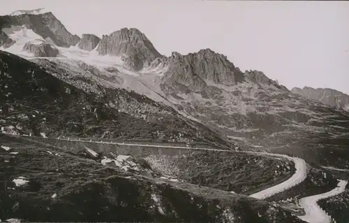 Foto Oberwald Kanton Wallis, Furka Passstraße, Siedelngletscher, August 1896