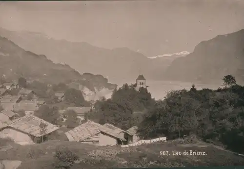 Foto Brienz Kanton Bern, Panorama, Lac de Brienz, August 1895