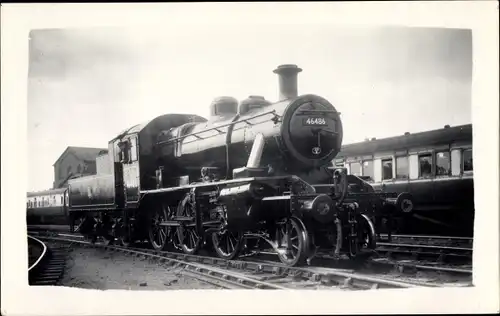Foto Britische Eisenbahn, LMS Class 2 No. 6486, Nr. 46486, Dampflok, 2-6-0