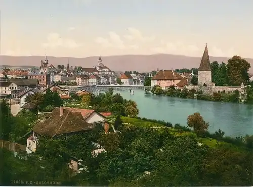 Foto Solothurn Stadt Schweiz, Blick auf den Ort