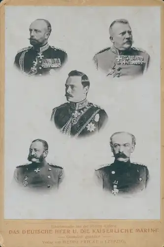 Foto Deutsches Heer und Kaiserliche Marine, Ernst Ludwig von Hessen, v. Schilling, Theil, v. Berband