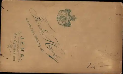 CdV Student, Portrait, Jena