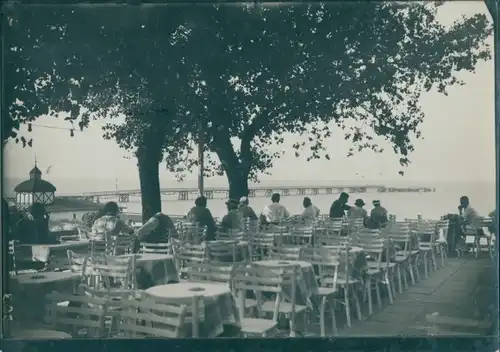 Foto Ostseebad Göhren auf Rügen, Restaurantterrasse, Seebrücke