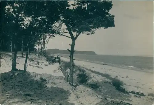 Foto Ostseebad Göhren auf Rügen, Küstenblick nach Baabe, Strand