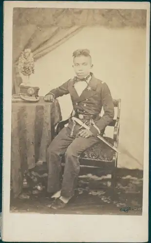 CdV Siamesischer Prinz aus dem Zweiten Palast, Son of Pra Pinklao brother of Rama IV