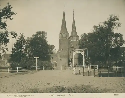 Foto Delft Südholland Niederlande, Oostpoort, Osttor, NPG 15932