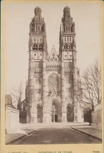 Kabinettfoto Tours Indre et Loire, La Cathedrale