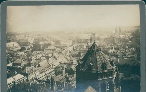 Foto Strasbourg Straßburg Elsass Bas Rhin, Blick auf den Ort