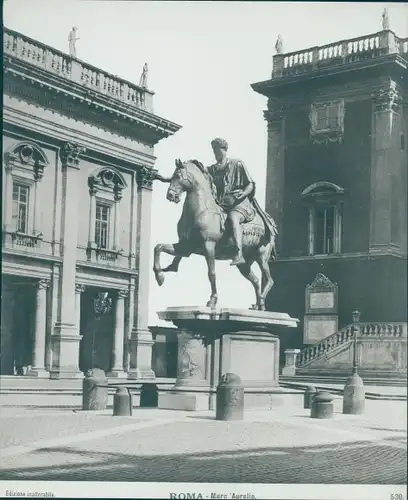 Foto Roma Rom Lazio, Marc Aurelio Denkmal, Reiterstandbild