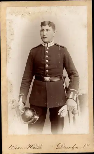 CdV Deutscher Soldat in Uniform, Portrait