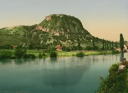 Foto Singen Hohentwiel Baden Württemberg, Flusspartie, Berg