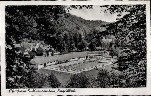 Ak Dillweißenstein Pforzheim im Schwarzwald, Nagoldbad