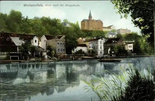 Ak Weißenfels an der Saale, Blick nach der Bergschule