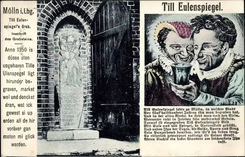 Ak Mölln im Herzogtum Lauenburg, Till Eulenspiegel