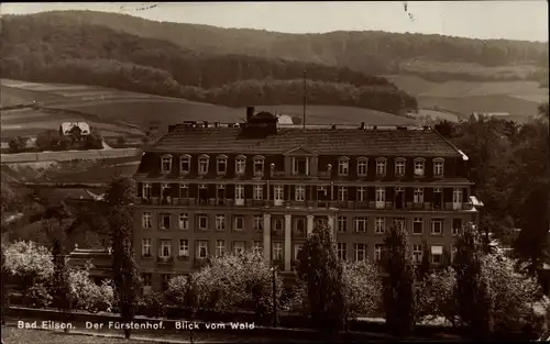 Ak Bad Eilsen Niedersachsen, Der Fürstenhof, Blick vom Wald