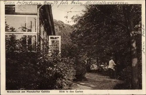 Ak Hamburg Eimsbüttel Niendorf, Restaurant Waldesruh am Niendorfer Gehölz