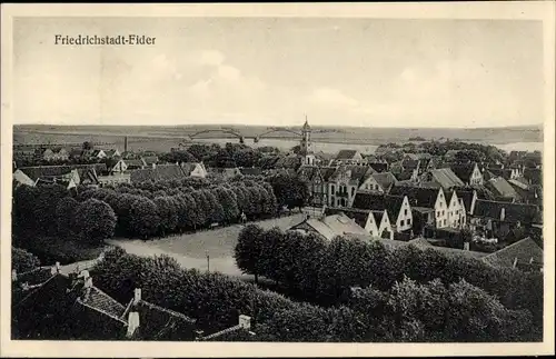Ak Friedrichstadt an der Eider Nordfriesland, Totalansicht der Ortschaft