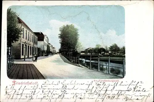 Ak Friedrichstadt an der Eider Nordfriesland, Partie am Fürstenburgwall