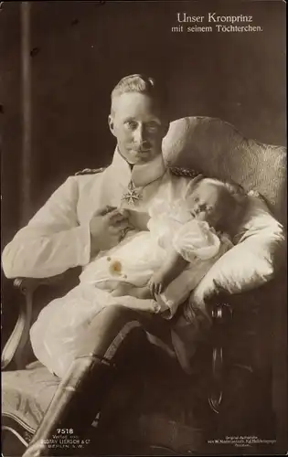 Ak Kronprinz Wilhelm von Preußen mit Alexandrine