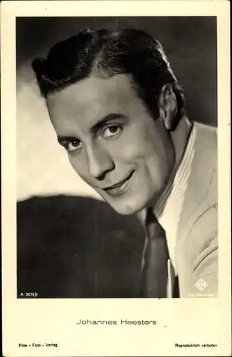 Ak Schauspieler Johannes Heesters, Portrait, Ufa Film