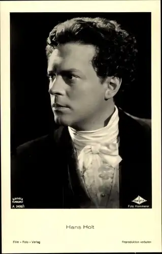 Ak Schauspieler Hans Holt, Portrait