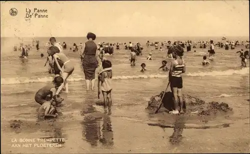 Ak La Panne De Panne Westflandern, La bonne Trempette
