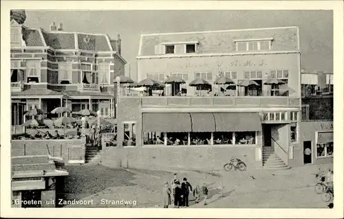 Ak Zandvoort Nordholland Niederlande, Strandweg