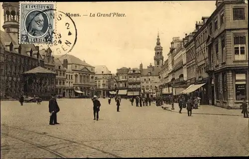 Ak Mons Wallonien Hennegau, La Grand'Place