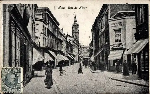 Ak Mons Wallonien Hennegau, Rue de Nimy