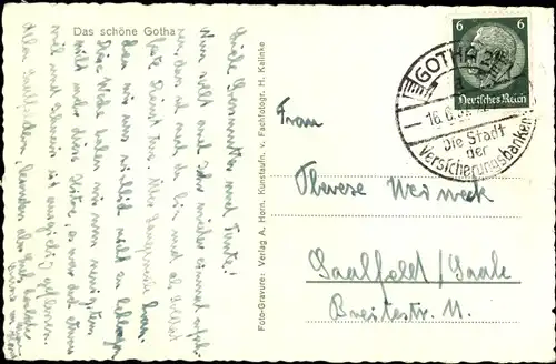 Ak Gotha in Thüringen, Rathaus mit Schellenbrunnen und Ratskeller