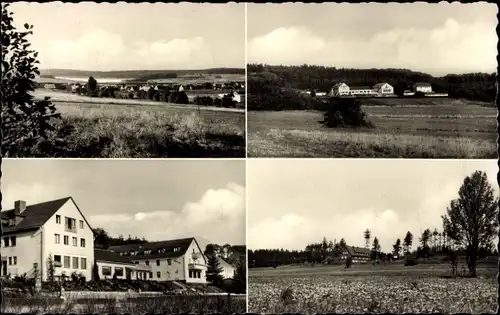 Ak Rehe Rennerod im Westerwald, Panorama mit Krombach-Talsperre. Erholungsheim Westerwald