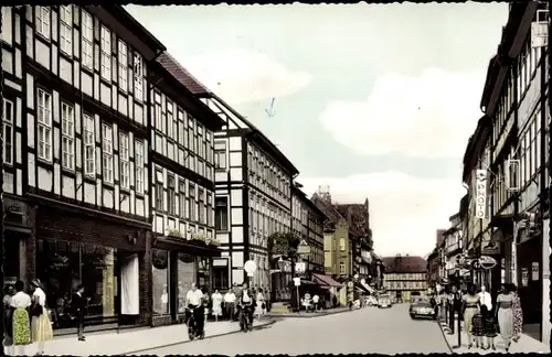 Ak Northeim in Niedersachsen, Breite Straße, Passanten, Geschäfte