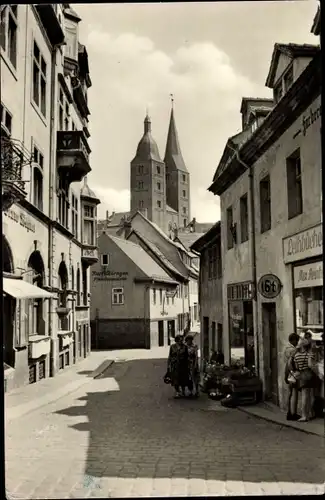Ak Altenburg in Thüringen, Blick zu den Roten Spitzen, Straßenpartie
