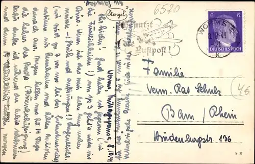 Ak Worms am Rhein, Hagenstraße, Dom