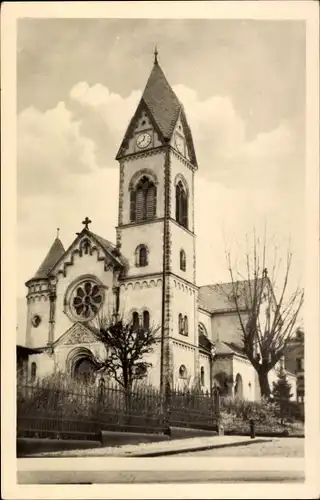 Ak Sonneberg in Thüringen, Katholische Kirche, Außenansicht