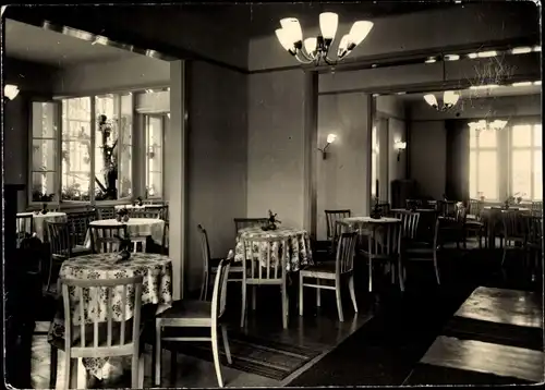 Ak Friedrichroda im Thüringer Wald, Cafe und Konditorei Waldschlösschen, Speisesaal
