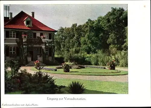 Ak Limburgerhof Rheinland Pfalz, IG Farbenindustrie AG, Eingang zur landwirtsch. Versuchsstation