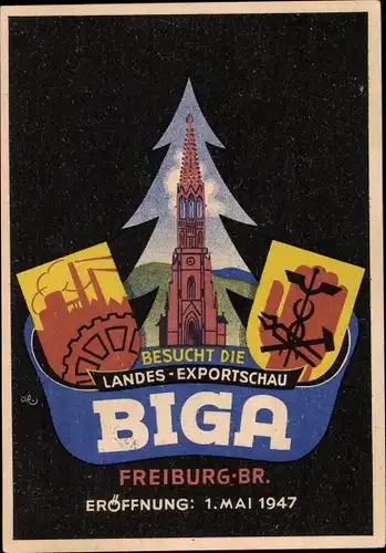 Ak Freiburg im Breisgau, Landes Exportschau BIGA, 1947