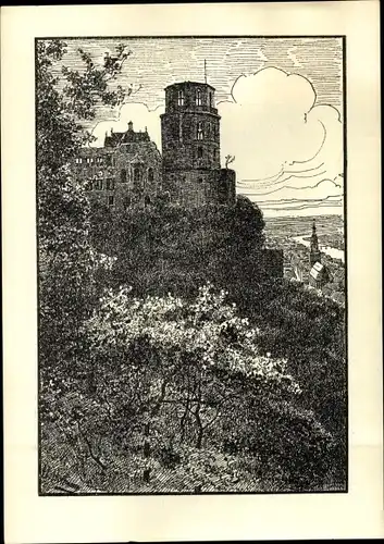 Ak Heidelberg am Neckar, 2. Süddeutscher Briefmarkenhändler-Tag, Schloss, Dezember 1947