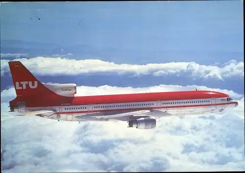 Ak TriStar Lockheed L 1011 1, Deutsches Passagierflugzeug, LTU