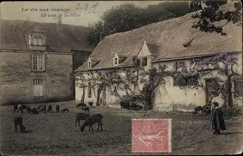 Ak La vie aux champs, la cour de la ferme