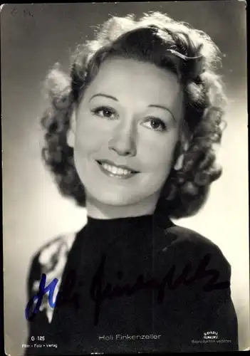 Ak Schauspielerin Heli Finkenzeller, Portrait