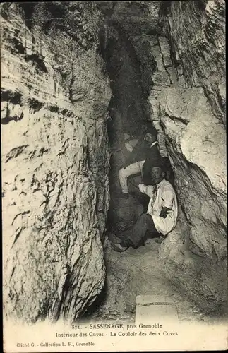 Ak Sassenage Isère, Interieur des Cuves
