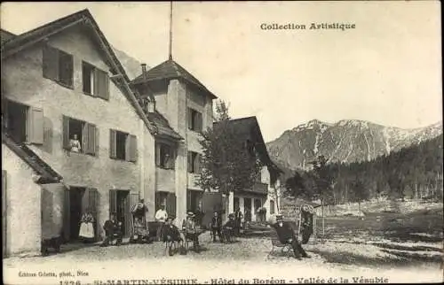 Ak Saint Martin Vésubie Alpes Maritimes, Hotel du Boreon