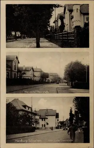 Ak Hamburg Eimsbüttel Schnelsen, Vorn Dörp, Niendorfer Heerstraße