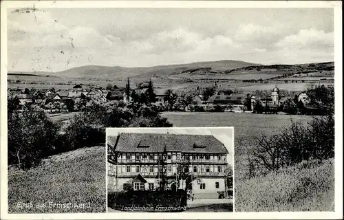Ak Ermschwerd Witzenhausen an der Werra, Panorama, Landjahrheim Ermschwerd