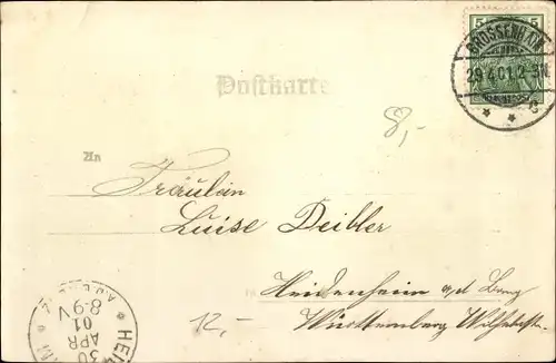 Ak Großenhain Sachsen, Poststraße