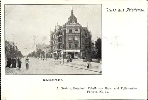 Ak Berlin Schöneberg Friedenau, Rheinstraße