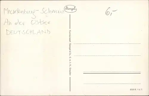 Ak Wismar in Mecklenburg Vorpommern, Partie am Markt