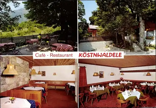 Ak Oberplars Algund Südtirol, Café-Restaurant Köstnwaldele